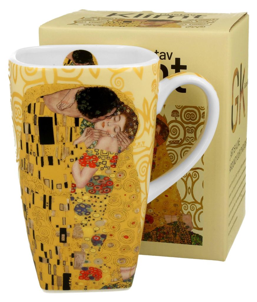 DUO | Mug - Tasse à café - 650 ml - Klimt Le Baiser - blanc Image du produit 