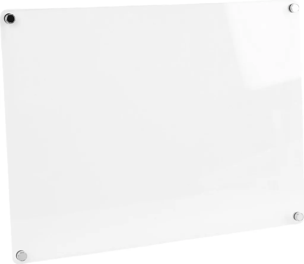Tableau effaçable à sec en acrylique transparent - Magnétique et robuste - 5