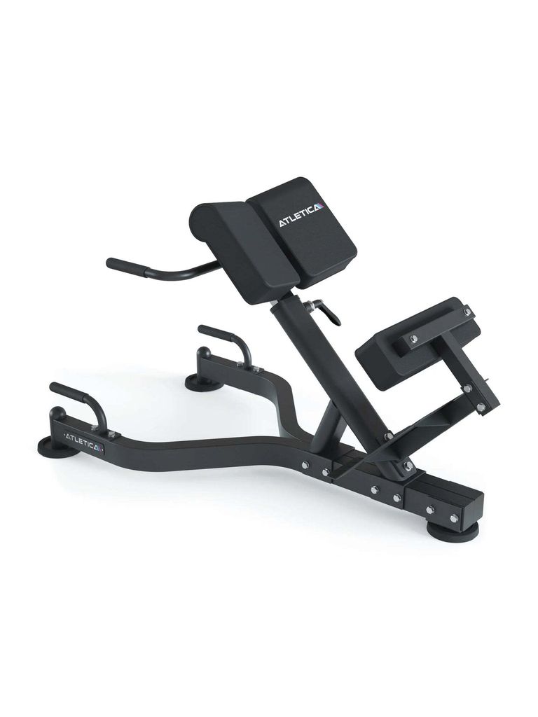 ATLETICA Hyperextension | verstellbar | Rückenstrecker | 200kg Belastbarkeit | Hohe Stabilität | Variabel einstellbar | Extra Griffe für Liegest...
