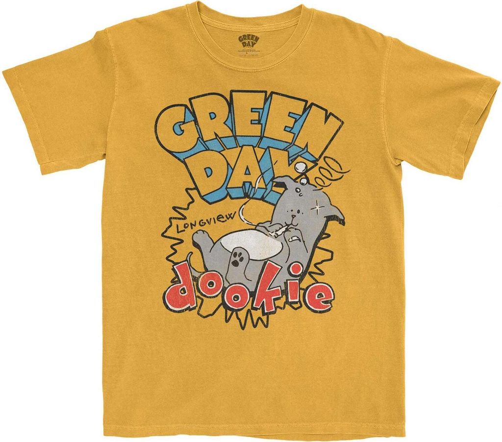 Green Day - "Dookie Longview" T-Shirt für Herren/Damen Uni RO5857 (XXL) (Orange)