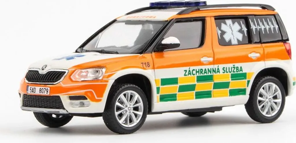 Škoda Yeti FL 2013 Pet-Medic 1:43 - Décoration idéale pour cabinet véto