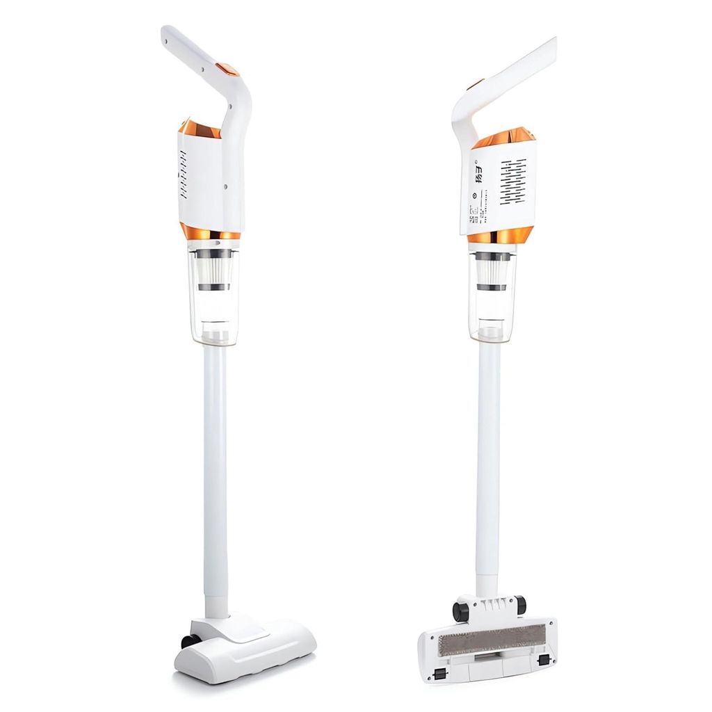 2 in 1 Kabelloser USB Staubsauger mit Wischfunktion, 10W Handstaubsauger mit Teleskoprohr, waschbarem Filter und Bürste - VACUSTICK