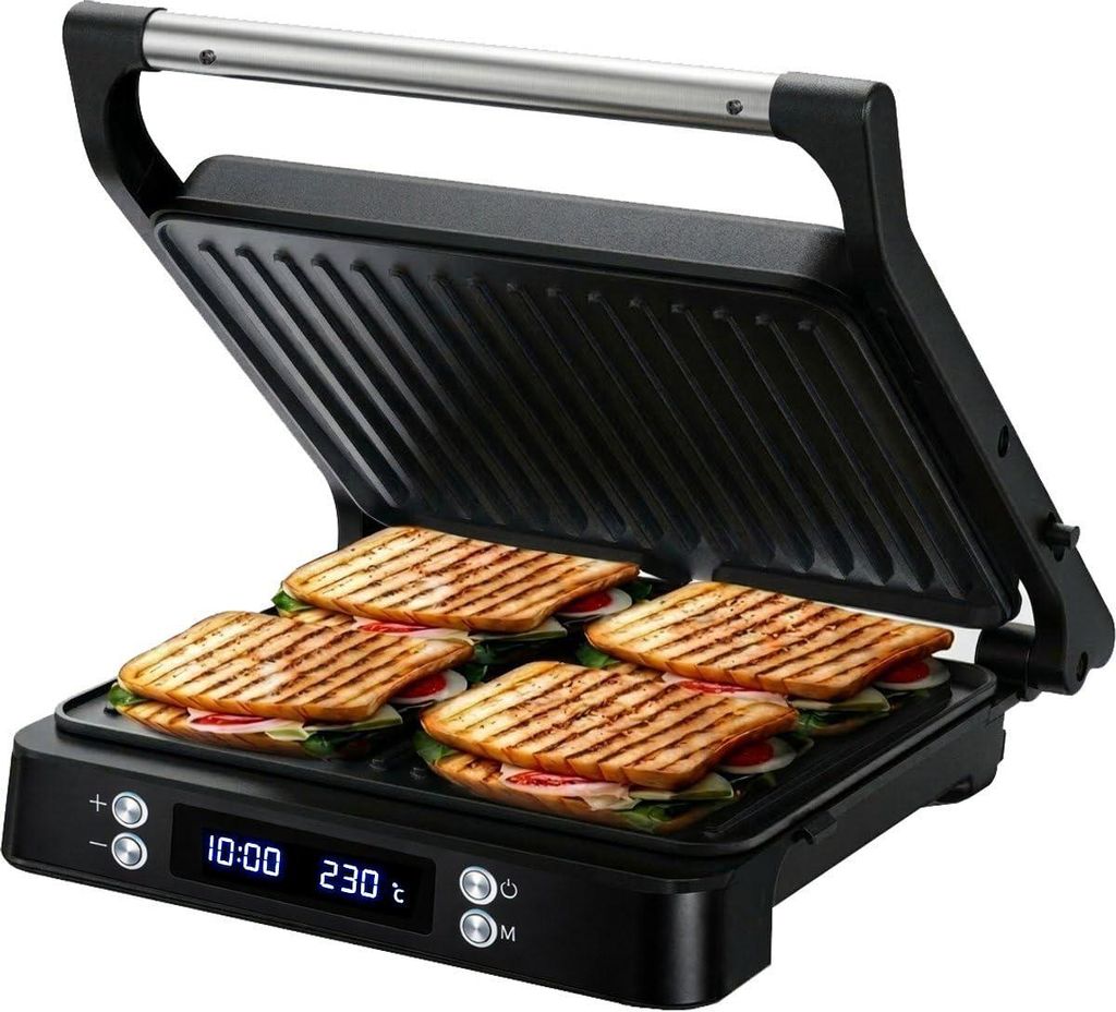 Olvy Kontaktgrill XXL 2000W – Sandwichmaker für 4 Produktbild 