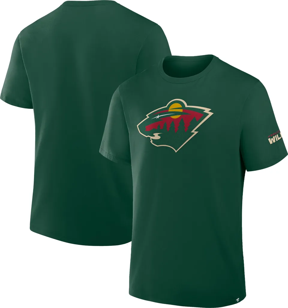 T-shirt Minnesota Wild NHL Hat Trick en Coton Doux Taille S Coupe Homme