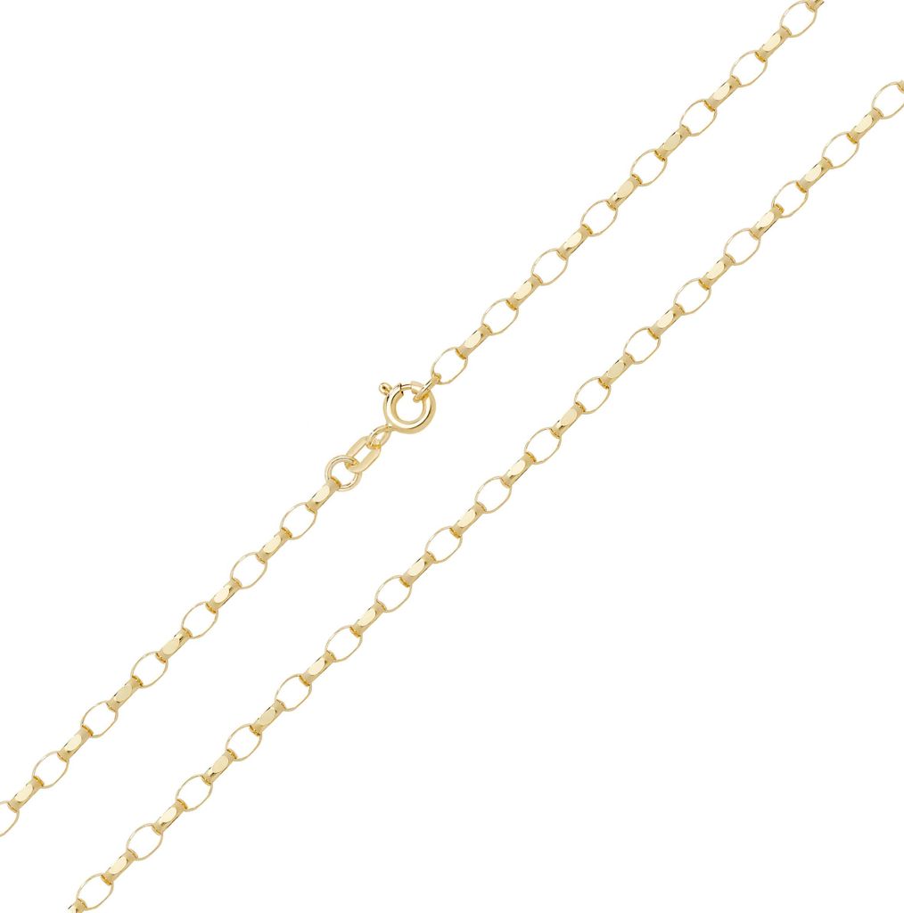 Stylisch 9 Karat (375) Gold Damen - Erbs Kette - 66cm*4mm; Produktbild 