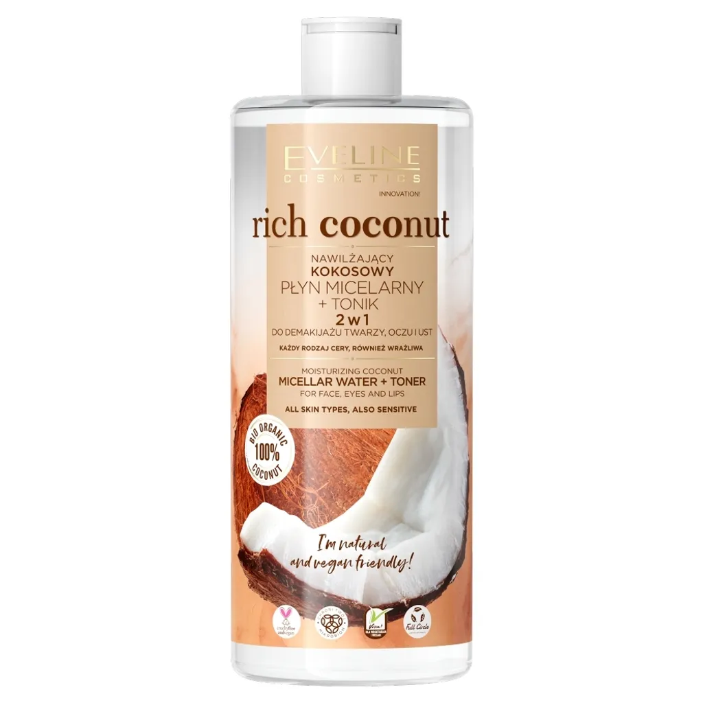 Lotion Micellaire Anti-Tiraillement à la Noix de Coco Hydratante 500ml