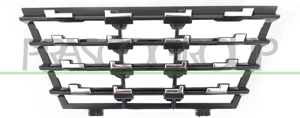 Grille de radiateur centrale pour Peugeot 208 II série U - Modèle Noir