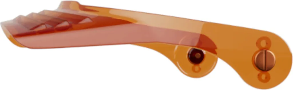 Visière de casque de moto John Doe JD/One Long orange en taille unique