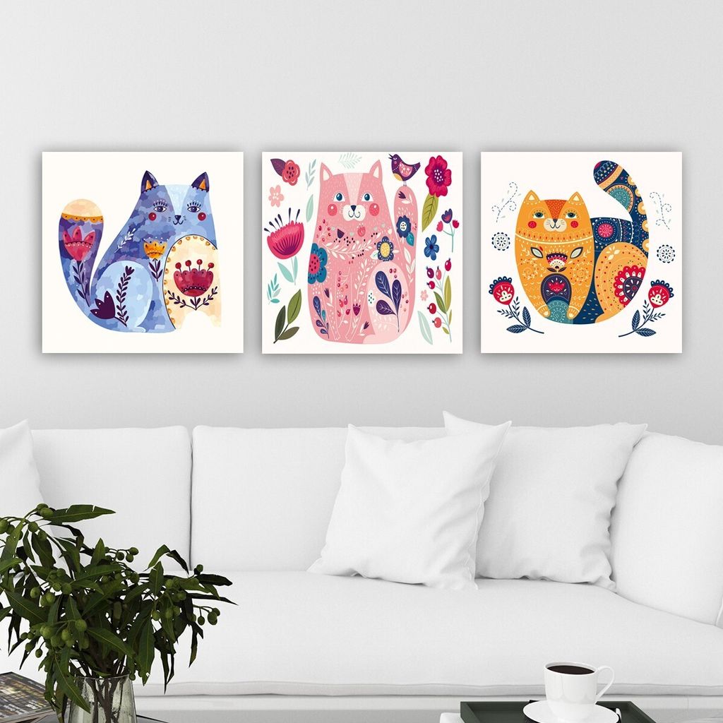 Wallity, P574246807- RMY1306, Bunt, Leinwandbilder, 90 x 30 cm, 100% Leinwand