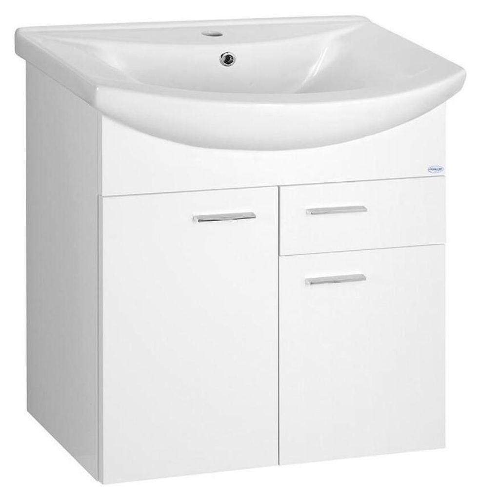 ZOJA Unterschrank 61,5x74x32cm, 2x Tür, 1x Schublade, weiß Produktbild 
