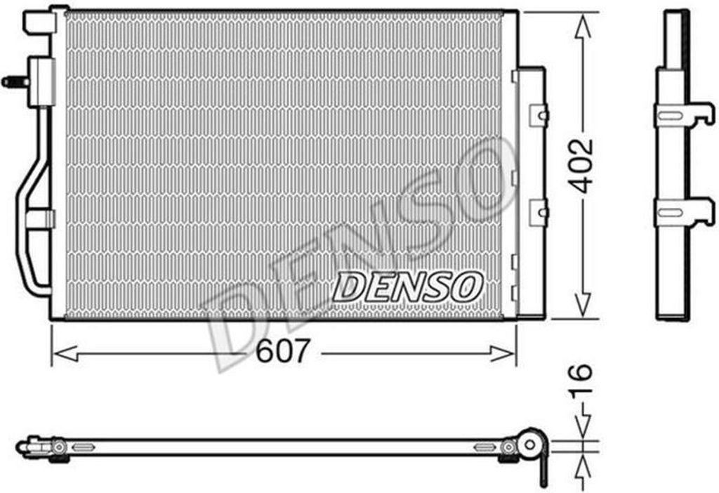 DENSO DCN15008 Kondensator Klimaanlage Klimakondensator für OPEL Mokka / Mokka X (J13) +Trockner