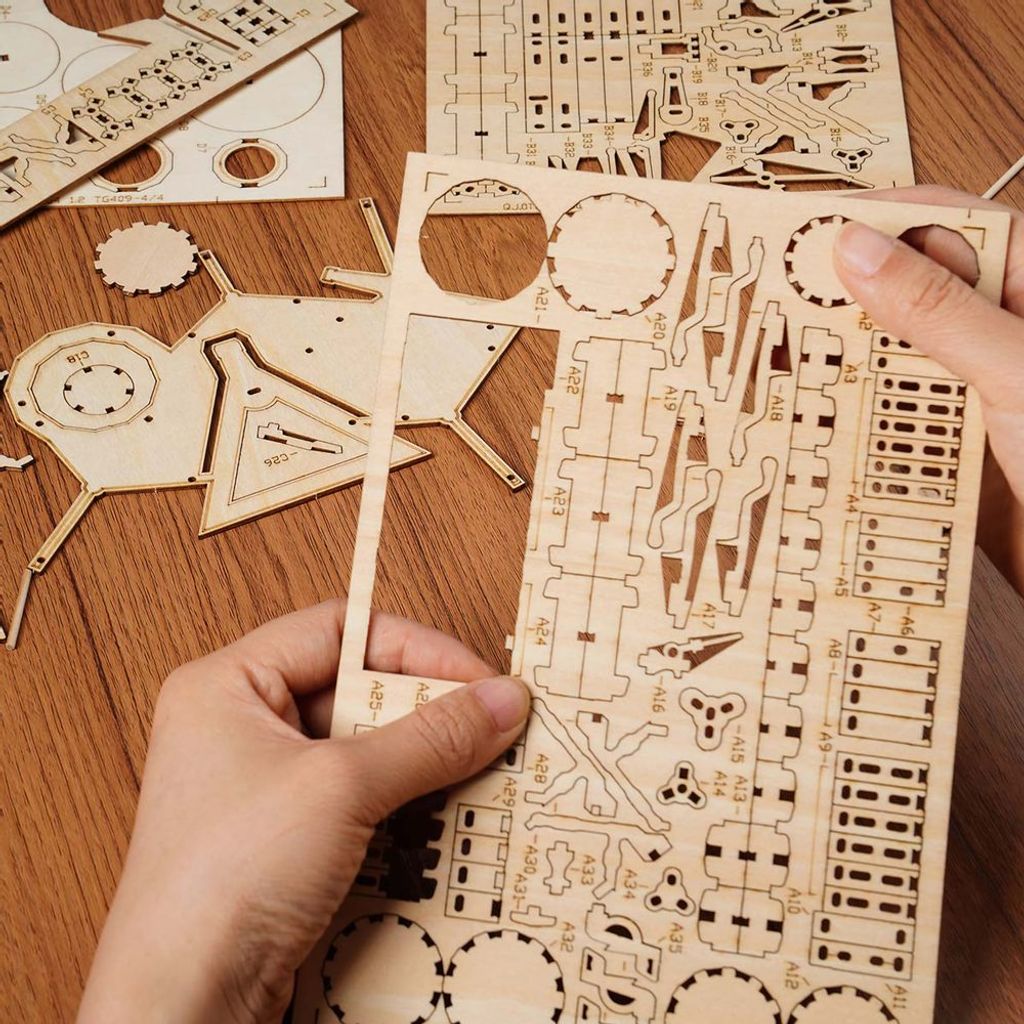 Drevené 3D puzzle bubny Obrázok produktu 4