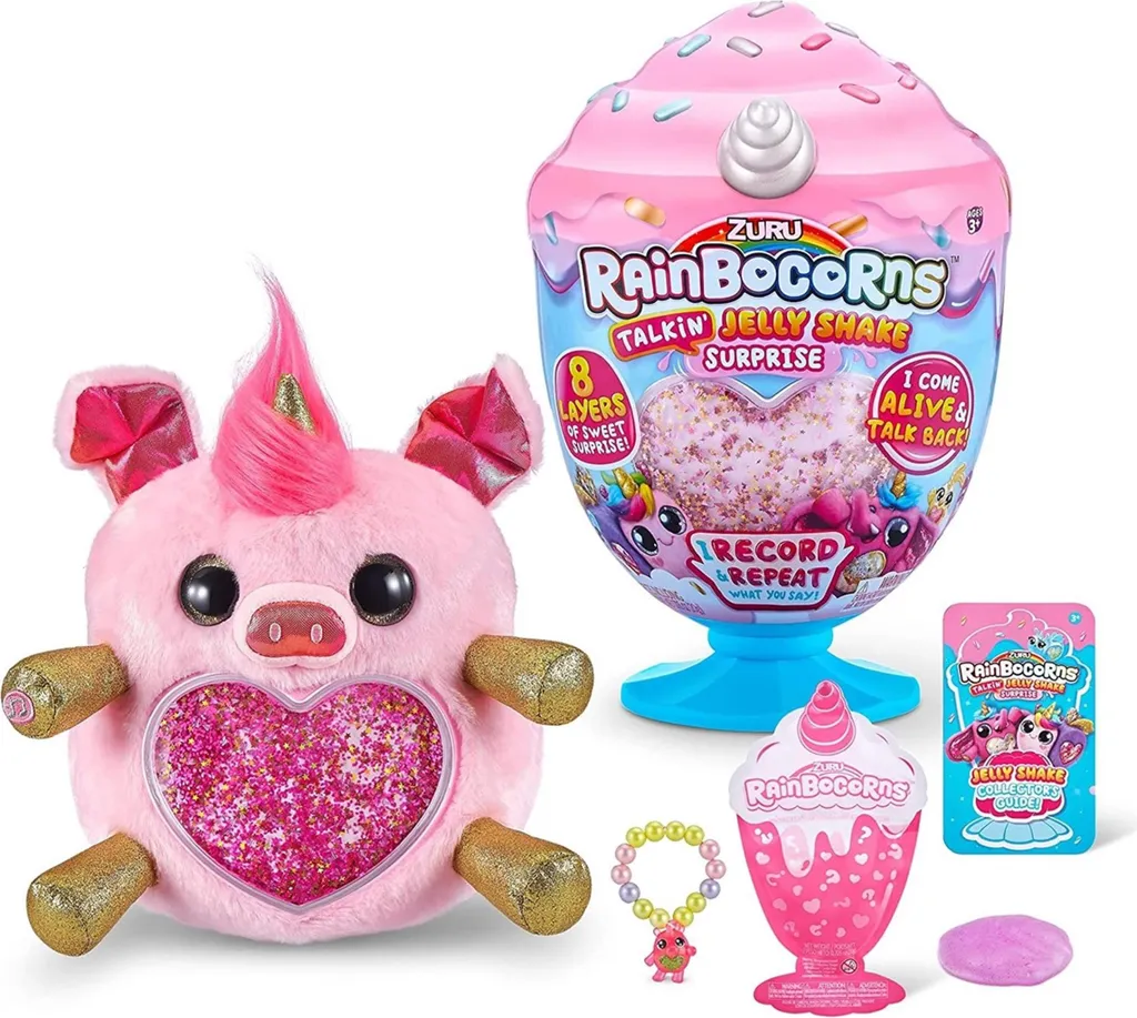 Rainbocorns Douce Surprise avec Cœur Séquins et 15 Surprises Magiques