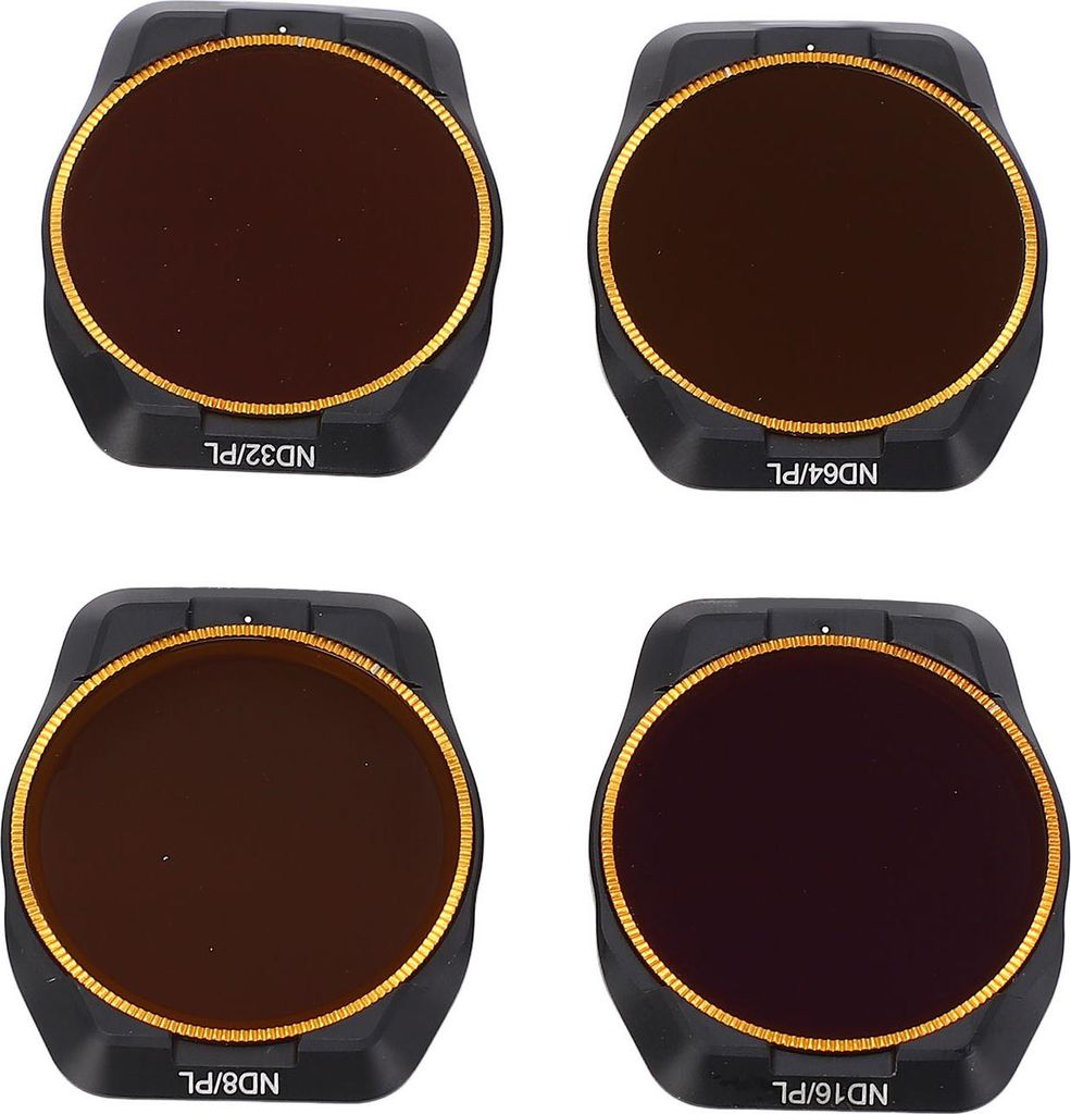 4-in-1 Drohnen-NDPL-Linsenfilter-Set für Air 3S optisches Glas ND8/PL ND16/PL ND32/PL ND64/PL polarisierende Neutraldichtefilter Fotografie