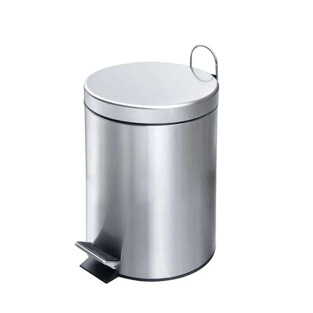 Poubelle de salle de bain 3L en inox - Dutch House Pedaalemmer RVS