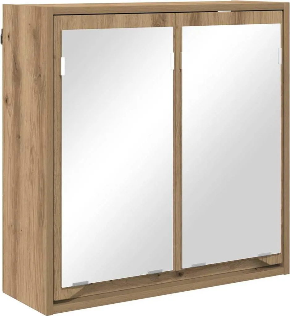 Armadio a Specchio Bagno 60x20x60 cm Rovere Artisan | Offerta Online