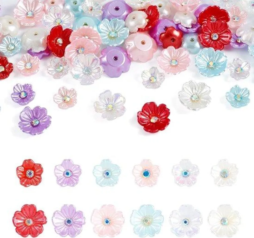 Cabochons fleurs résine à dos plat pour réparer et décorer vos objets