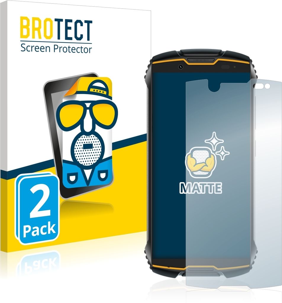 2x BROTECT Schutzfolie für Cubot King Kong Mini Displayschutz Displayschutzfolie Folie Matt Entspiegelungsfolie
