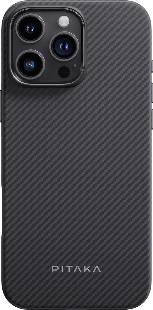 Coque iPhone 16 Pro MagSafe pour Usage Quotidien - Aramide et Noir