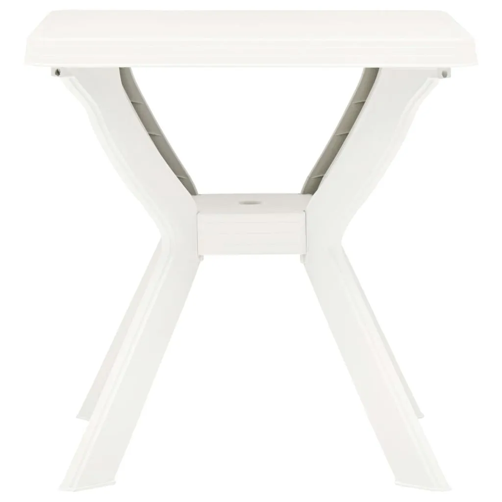vidaXL Tavolo da bistrot bianco 70x70x72 cm in plastica