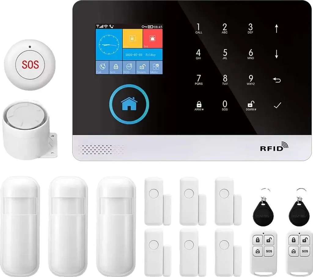 Allarme Casa Wireless GSM 2G Kit D - Protezione Magnetica Porte e Finestre