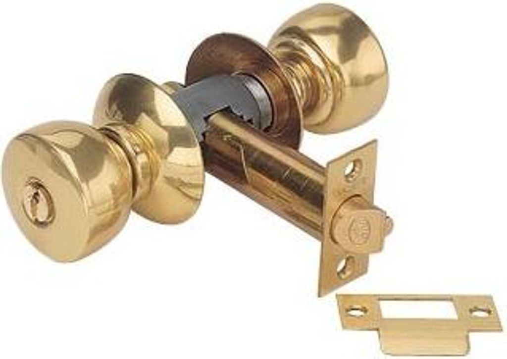 Messingrohrrahmenschloss V6500 P1SJ VACHETTE mit Sperrvermerk Achse 63.5mm - Standardform Rosette J -19244000