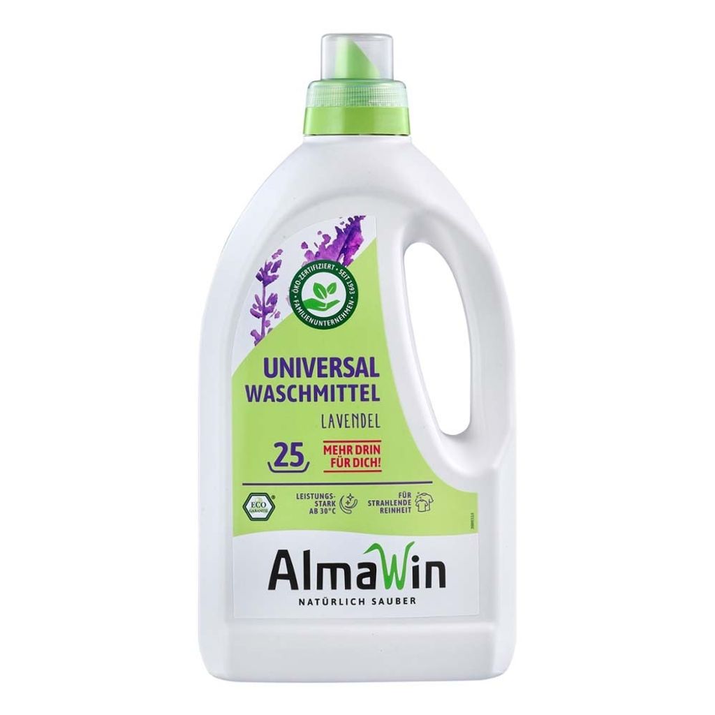 AlmaWin Universal-Waschmittel LAVENDEL 1,5 l (25 Wäschen) Produktbild 
