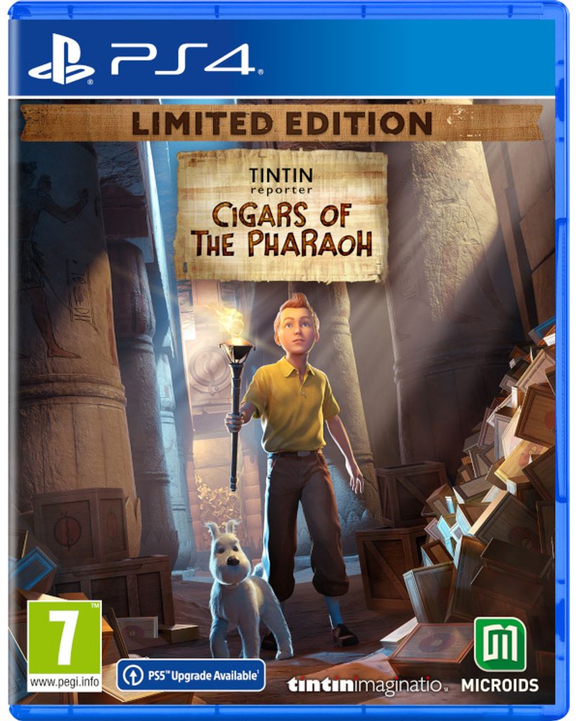 Tintin Reporter Cigars of the Pharaoh Limited edition STEELBOOK (PS4)