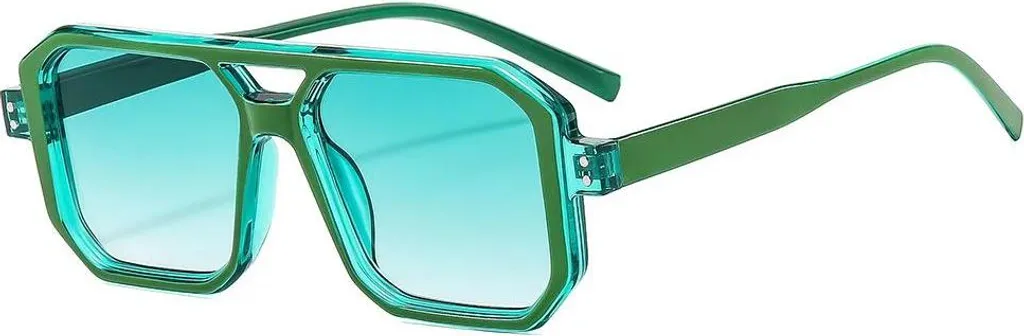 Fini l'éblouissement avec ces lunettes de soleil carrées UV400 vertes