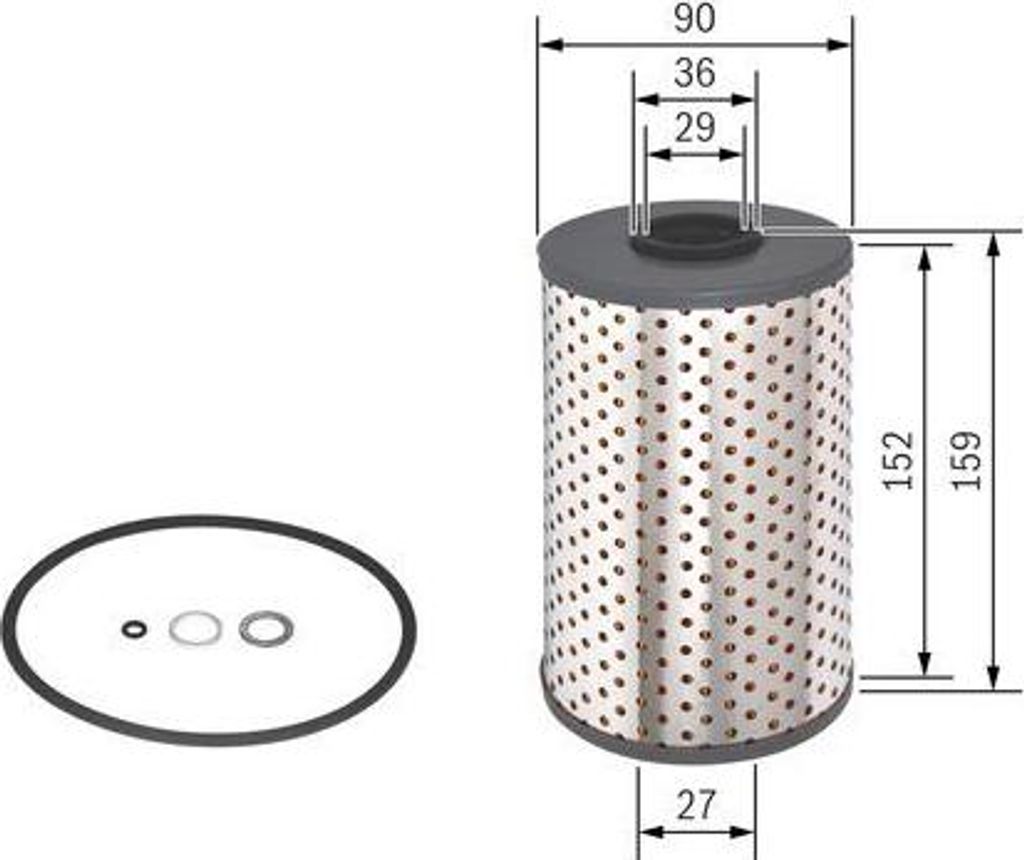 BOSCH 1 457 429 123 Ölfilter OE 11422243359 kompatibel mit 3er E36, 5er E34, Range Rover, Omega