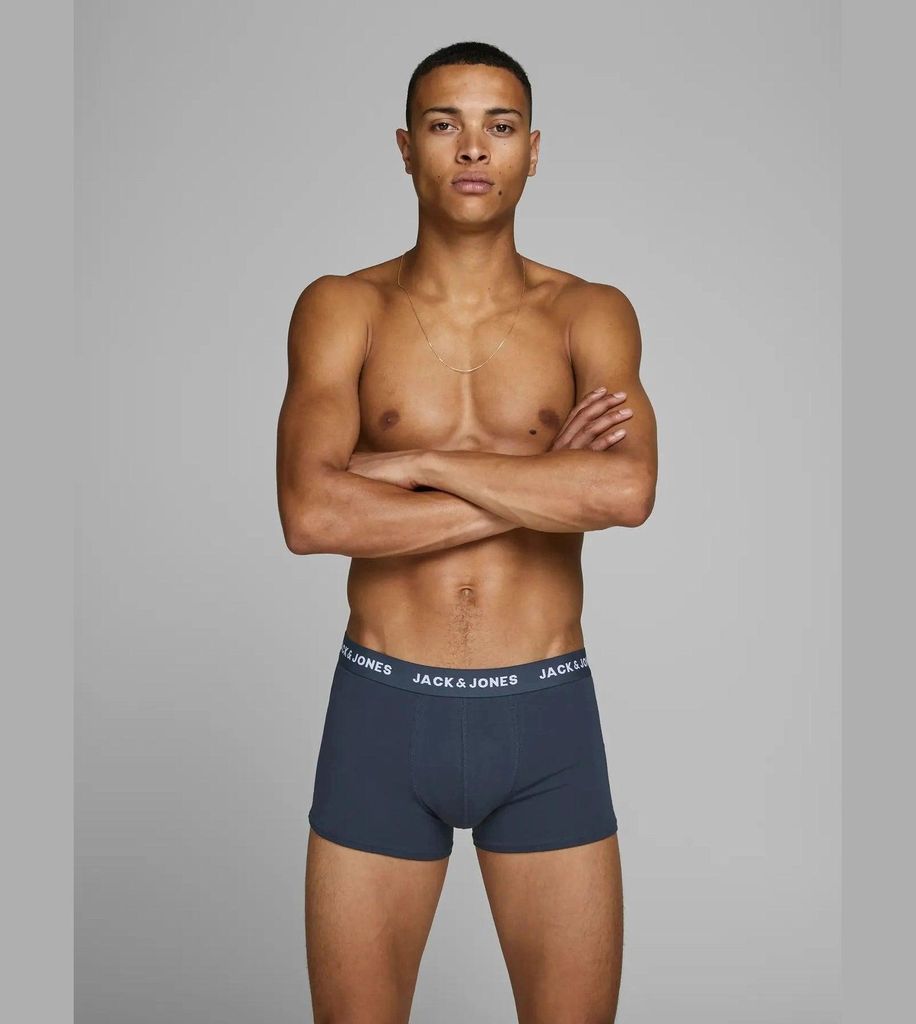 Jack & Jones boxer lot de 3 jacanthony trunks blue hommes Image du produit 