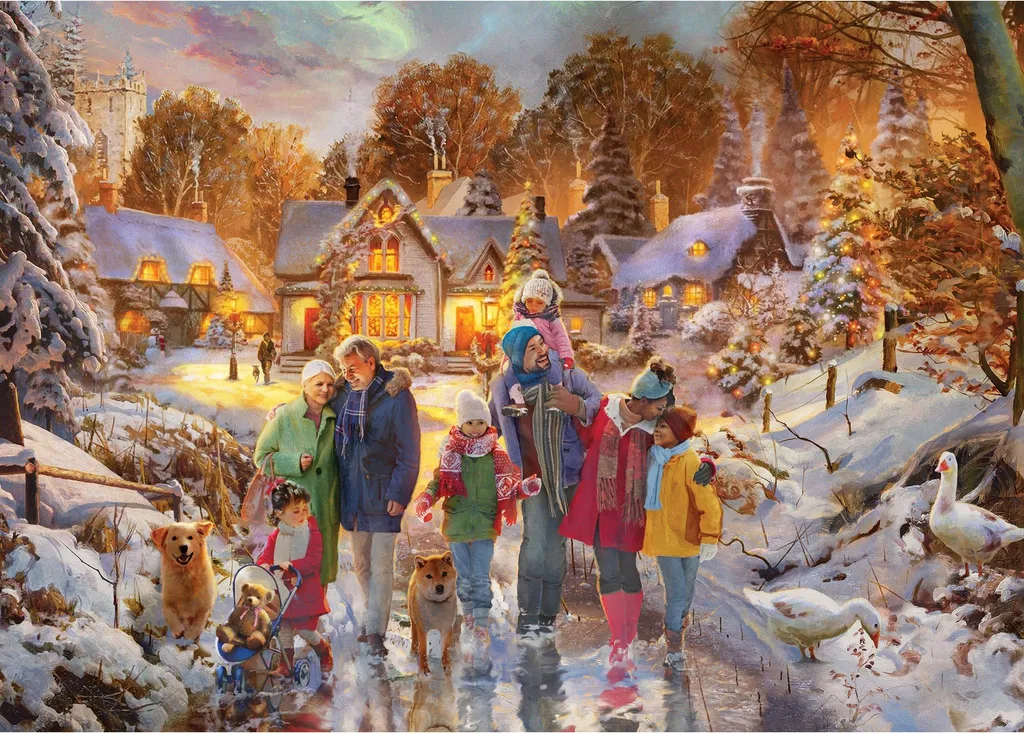 Gibsons Boxing Day Stroll : Puzzle d'Hiver 500 pièces de haute qualité