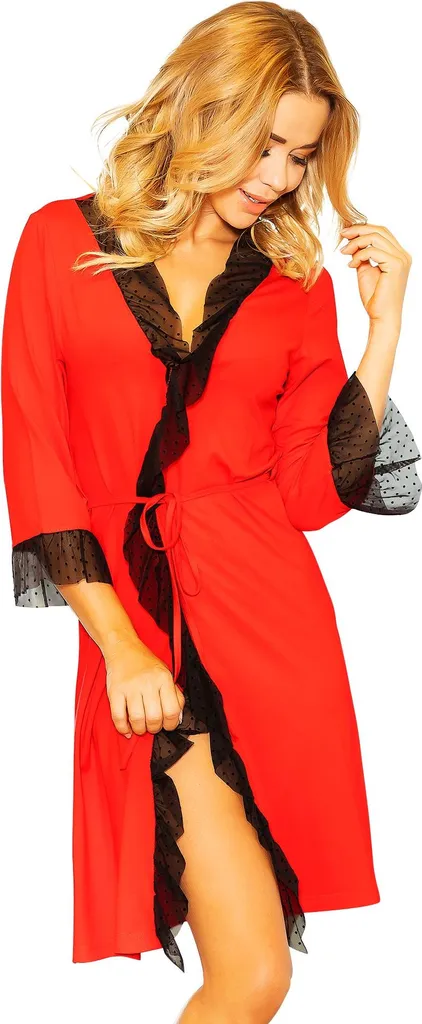 Vestaglia Rossa Chios XL - Homewear di Lusso per il Tuo Relax