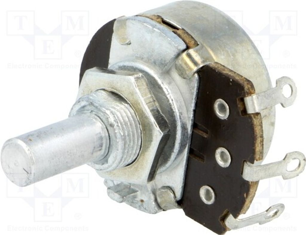 1x Potentiometer: 1-Drehung 10kΩ gelötet 500mW 20% 6mm PR-246 10K A 20P1 Kohlenp