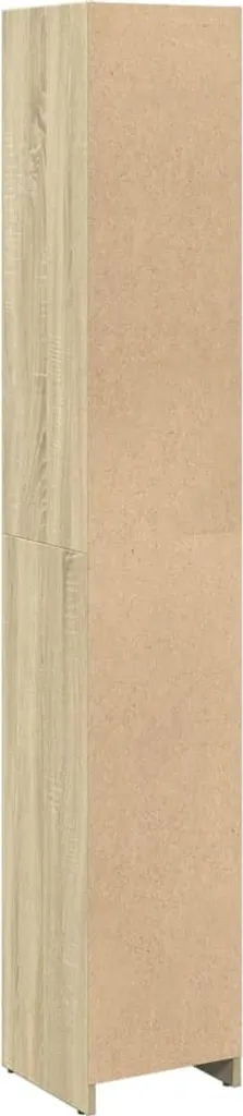 Armadietto Bagno Rovere Sonoma 25x26,5x170 cm Legno Multistrato,Mobiletto Porta Asciugamani da Bagno in Legno Multistrato con Ampio Spazio per Riporre, Design Elegante e Robusto Mobili da Bagno