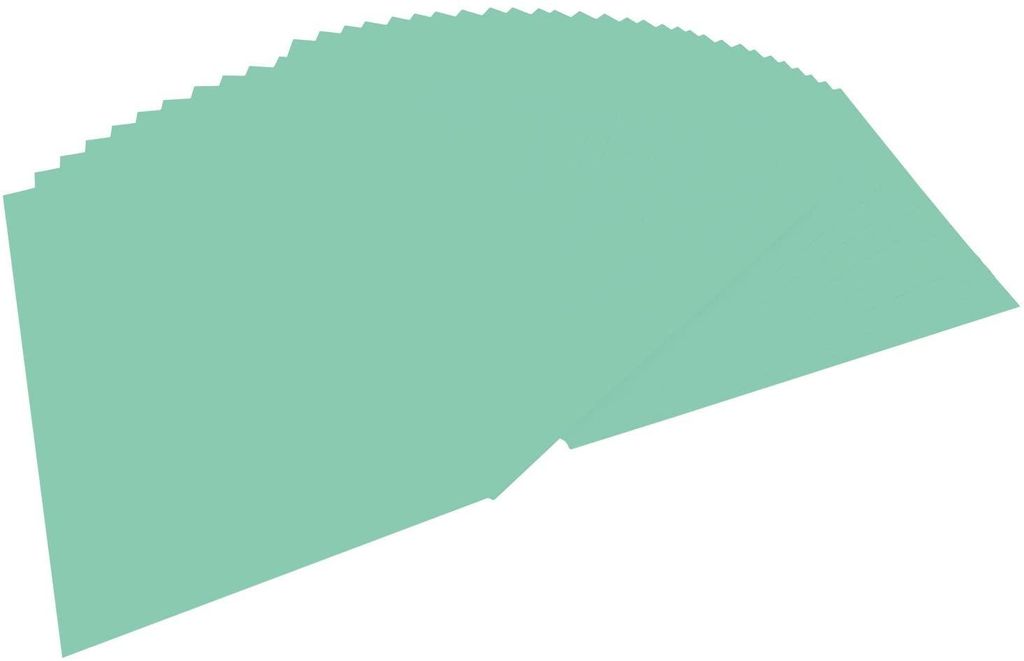 folia 6425 - Tonpapier mint, DIN A4, 130 g/qm, 100 Blatt - Produktbild 