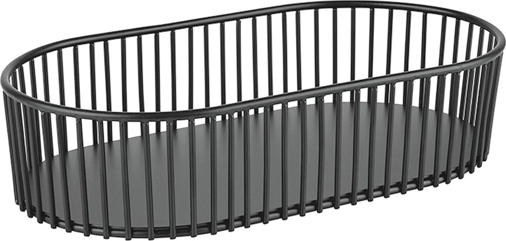 APS All-Rounder Korb oval, Metall, schwarz Immagine del prodotto 