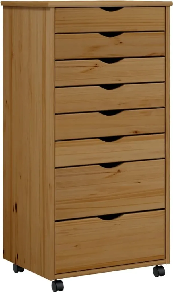 Optimisez votre espace avec l'armoire mobile MOSS marron miel vidaXL bois