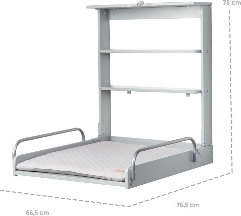 roba Wandwickelregal + Wickelauflage roba Style grau - Produktbild 10