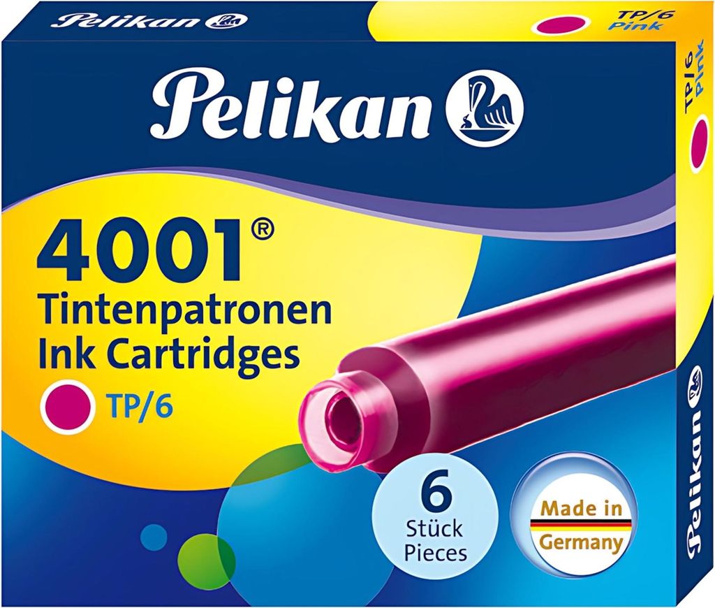 Pelikan 321075, Pink, Blau, Gelb, 6 Stück(e), Deutschland Produktbild 
