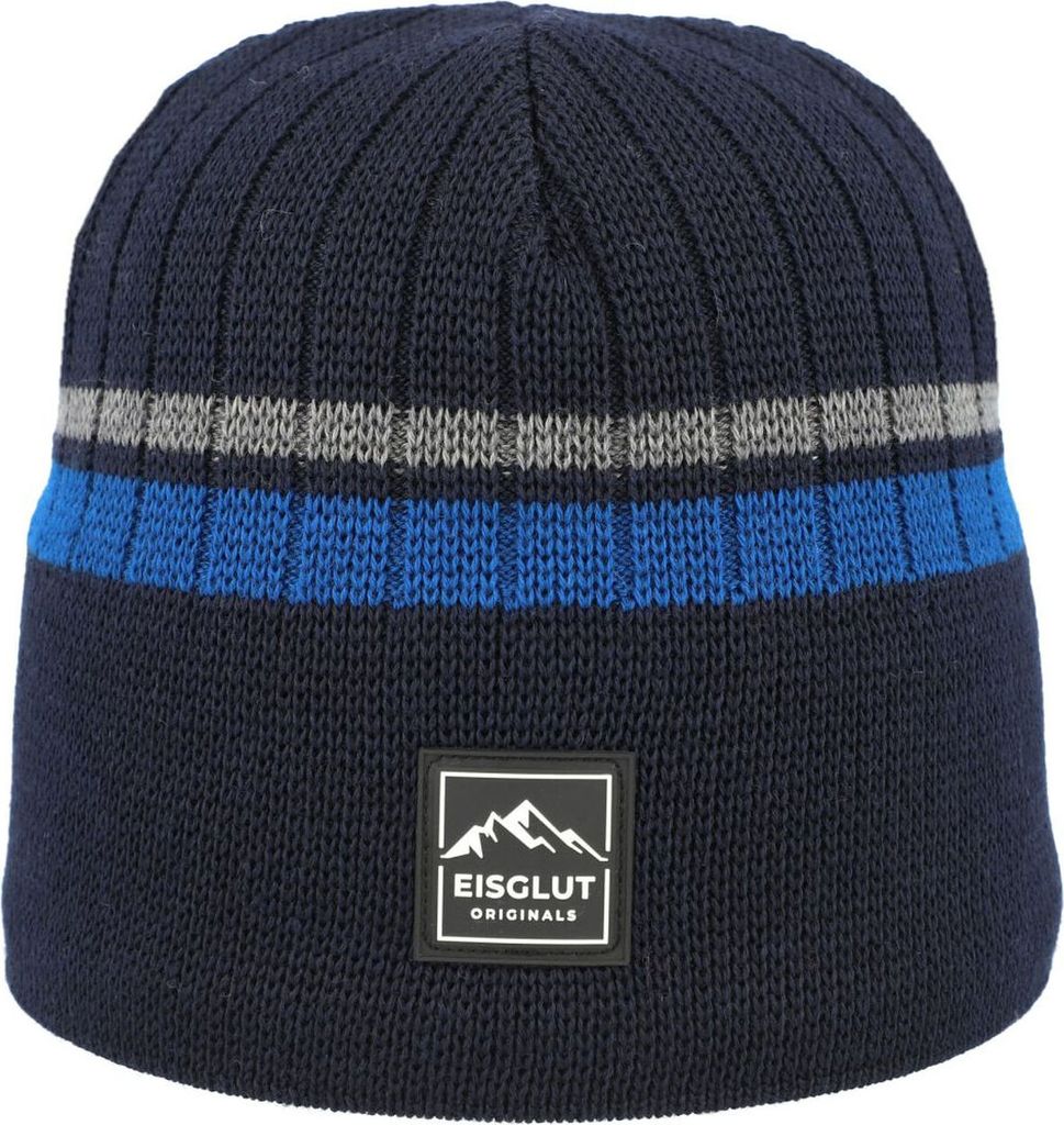Eisglut Herren Strickmütze Wintermütze Westyna Rewoolife Beanie marine blau