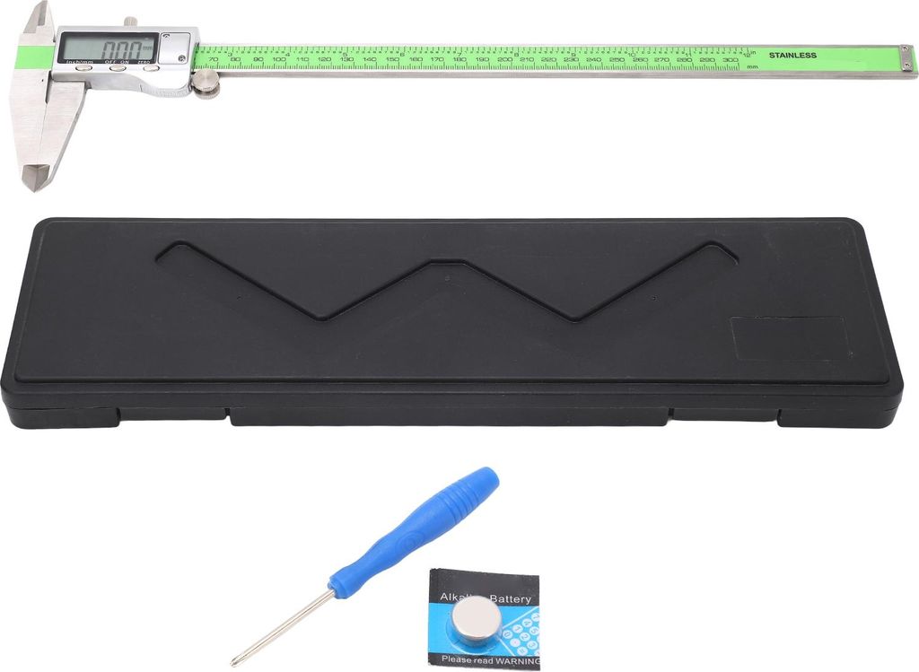 Digitaler Messschieber, präzises elektronisches Lineal aus hochfestem Edelstahl, 300 mm
