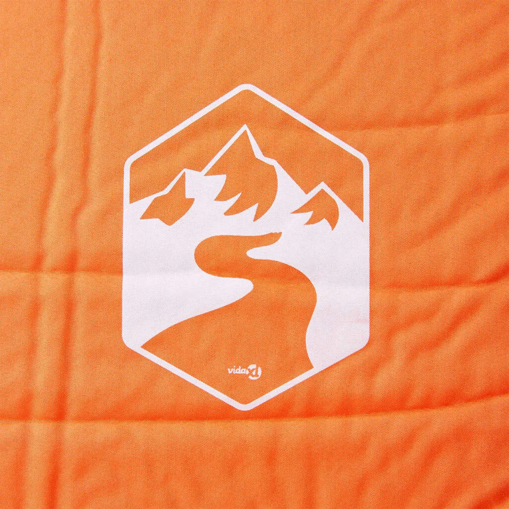 Matelas auto-gonflant avec coussin intégré Orange XL pour camping
