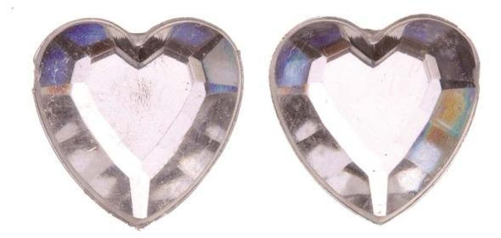 Glorex Dekosteine Herzen, 12 mm, 75 Stück