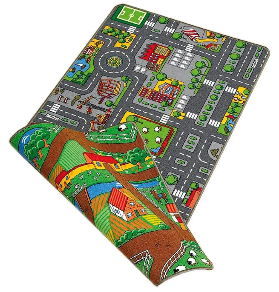 Tapis de jeu Duoplay 67 x 100 cm idéal pour circuits et petites voitures