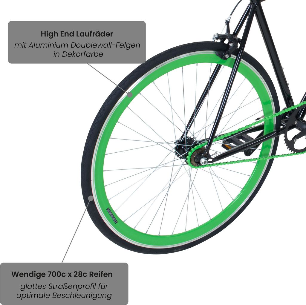 Galano Blade Fixie Fahrrad 28 Zoll Singlespeed 165 195 cm