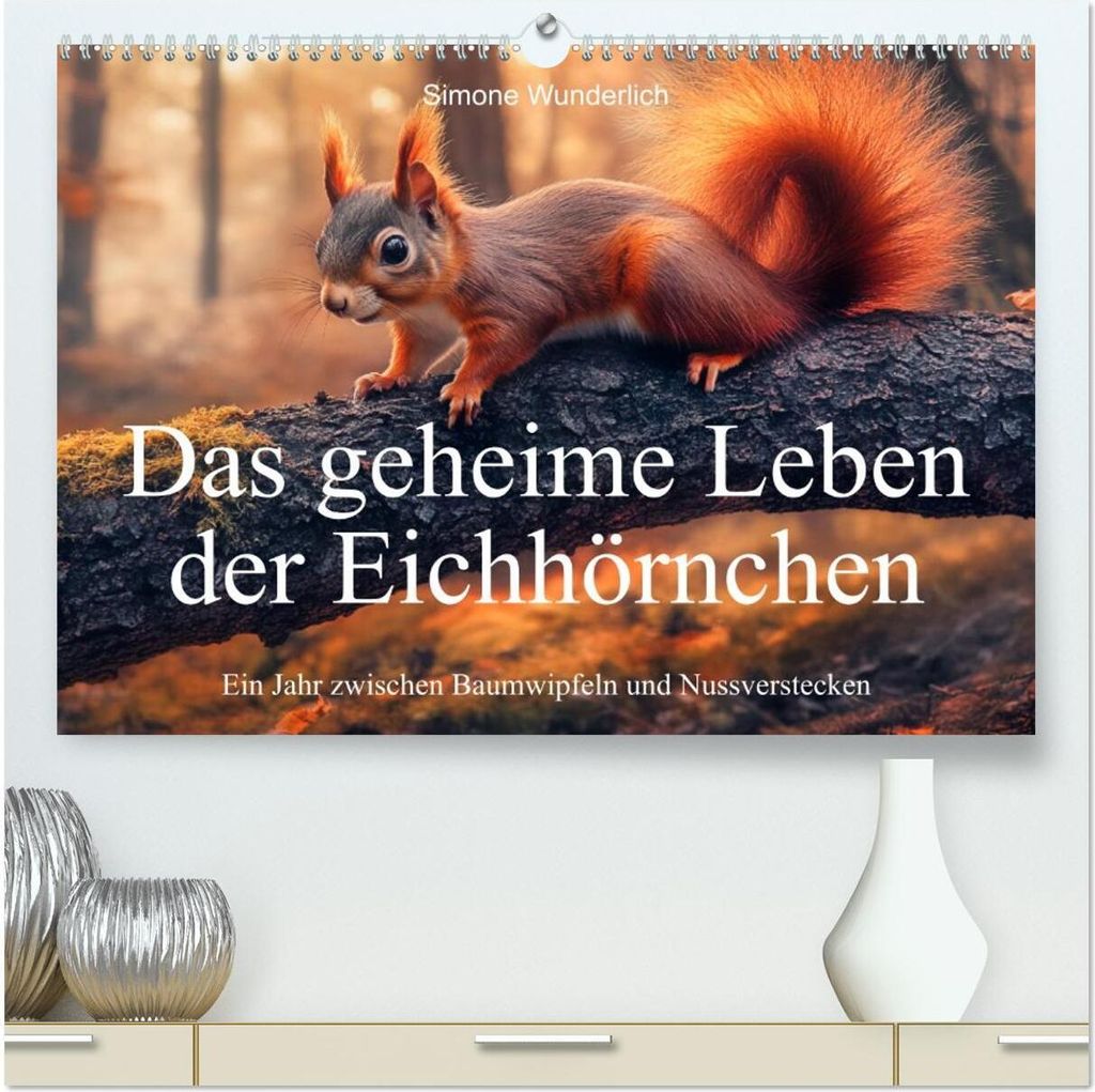 Das geheime Leben der Eichhörnchen - Ein Jahr zwischen Baumwipfeln und Nussverstecken (hochwertiger Premium Wandkalender 2026 DIN A2 quer), Kunstd...
