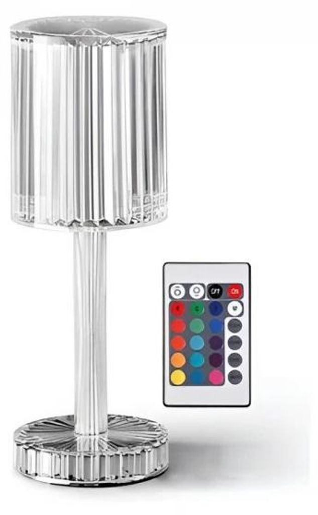 Verk 12305 Lampada da tavolo a LED in cristallo, RGB, Immagine del prodotto 