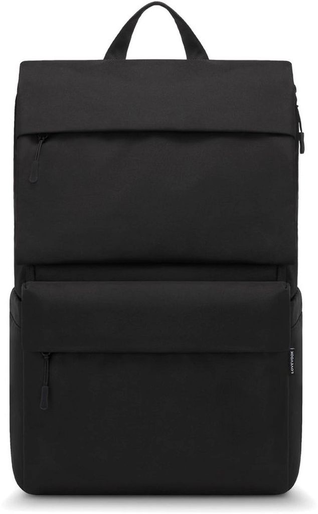Unyqoos Wasserfeste und ergonomische Laptop-Rucksack für Arbeit und Schule, schwarz, 17,3 Zoll