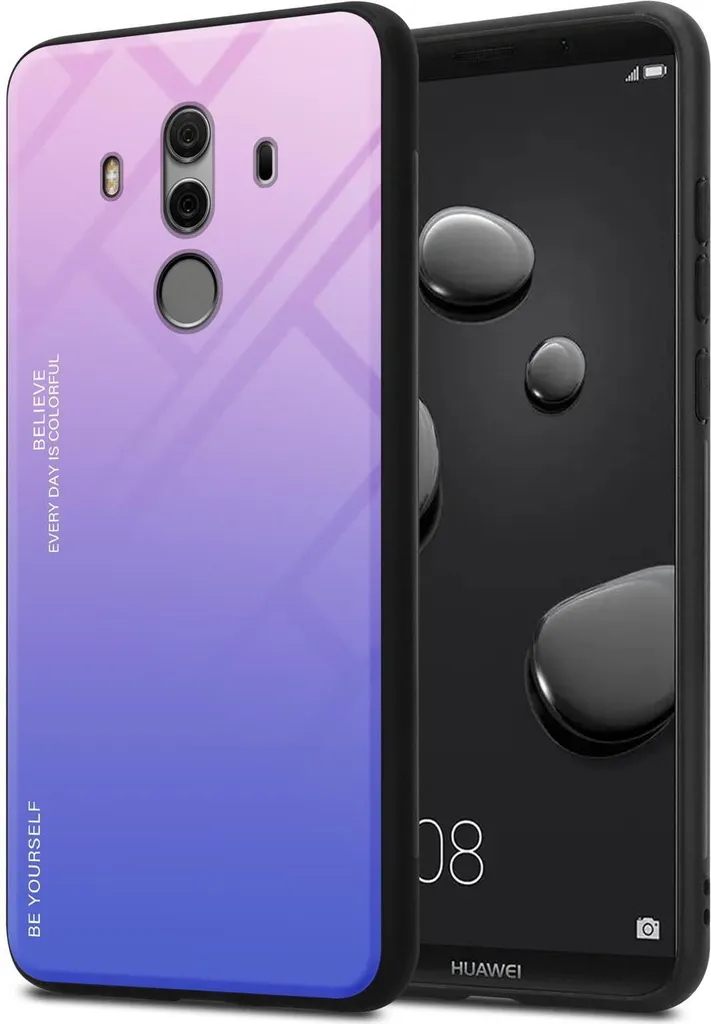 Cover Huawei Mate 10 Pro Cadorabo - Vetro Temperato Nero Antigraffio
